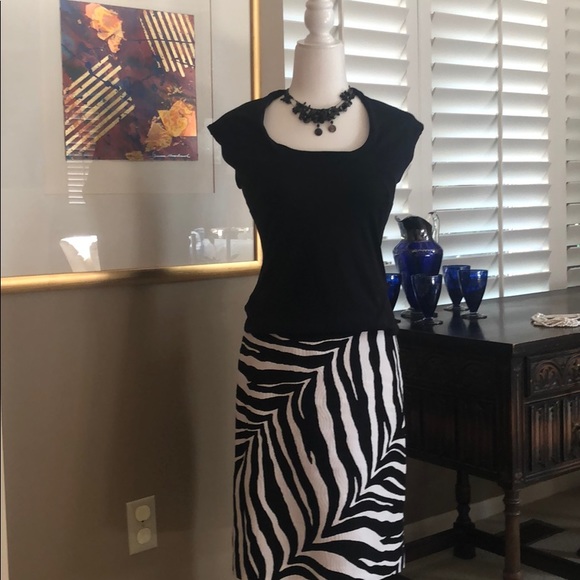 Talbots Dresses & Skirts - Skirt, and black knit top